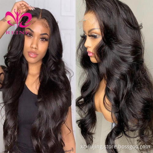 REINE Wholesale Hair Wigs Human Lace Front Closure Body Wave Full Virgin Brazilian Cuticle Aligned Lace Closure Human Hair Wig
